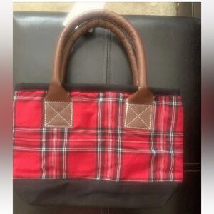Red and Black Plaid Women’s Shoulder Bag